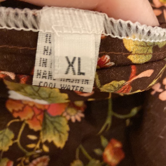 Aura Floral Maxi Dress - Brown and Multicolor - Picture 13 of 14